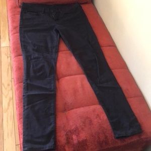 Vince Skinny Stretch Dark Dark Purple Pants Euc